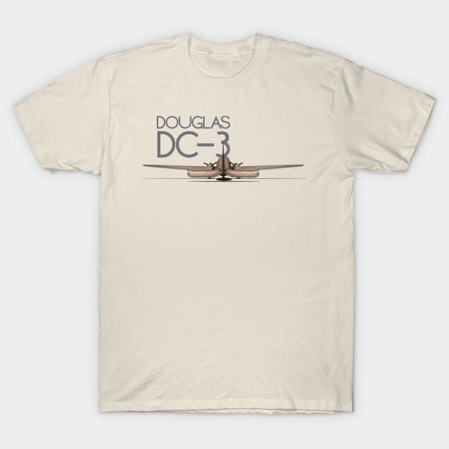 Douglas DC-3 T-Shirt by Caravele